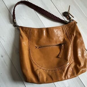The Sak Brown Leather Shoulder Bag